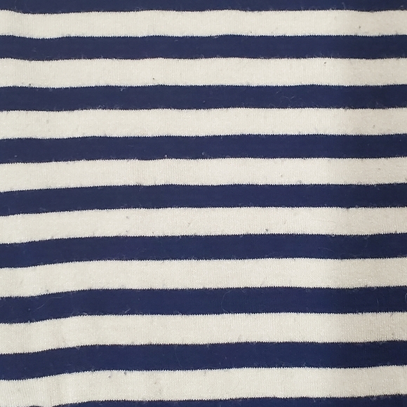J. Crew Blue & White Stripe Racer T-back Scoop Round Neck Maxi Dress Size M - Picture 10 of 11